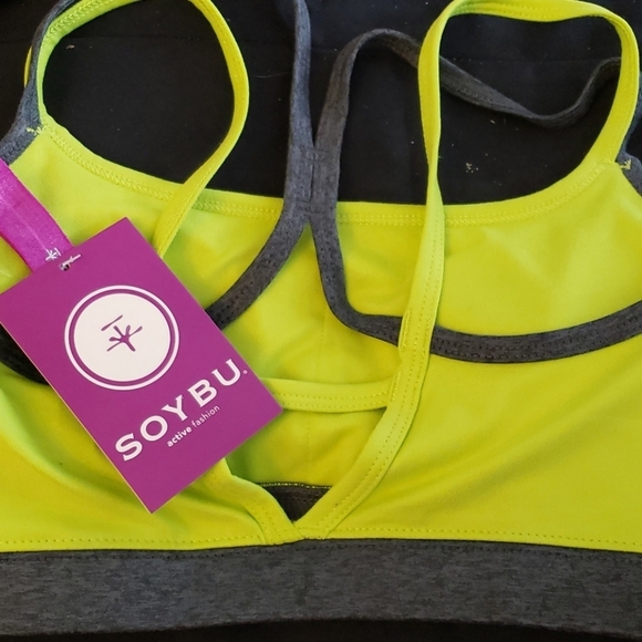 Soybu Levity Sports Bra Glow/Storm Heather Size XS - Picture 5 of 7